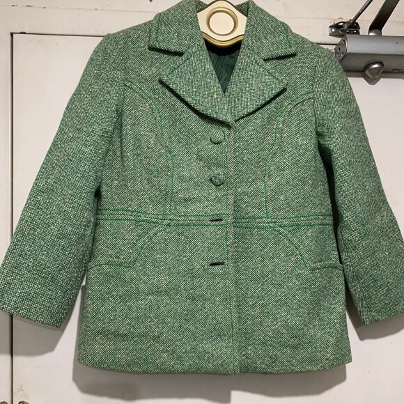 VINTAGE WOMEN'S TAILORED TWEED JACKETS SIZE S/XS - Picture 4 of 11